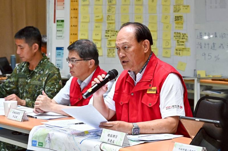 中央災害應變中心前進協調所第34次工作會報後記者會