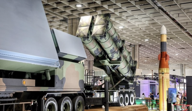 Tien Kung IV missile and its launch vehicles. CNA file photo