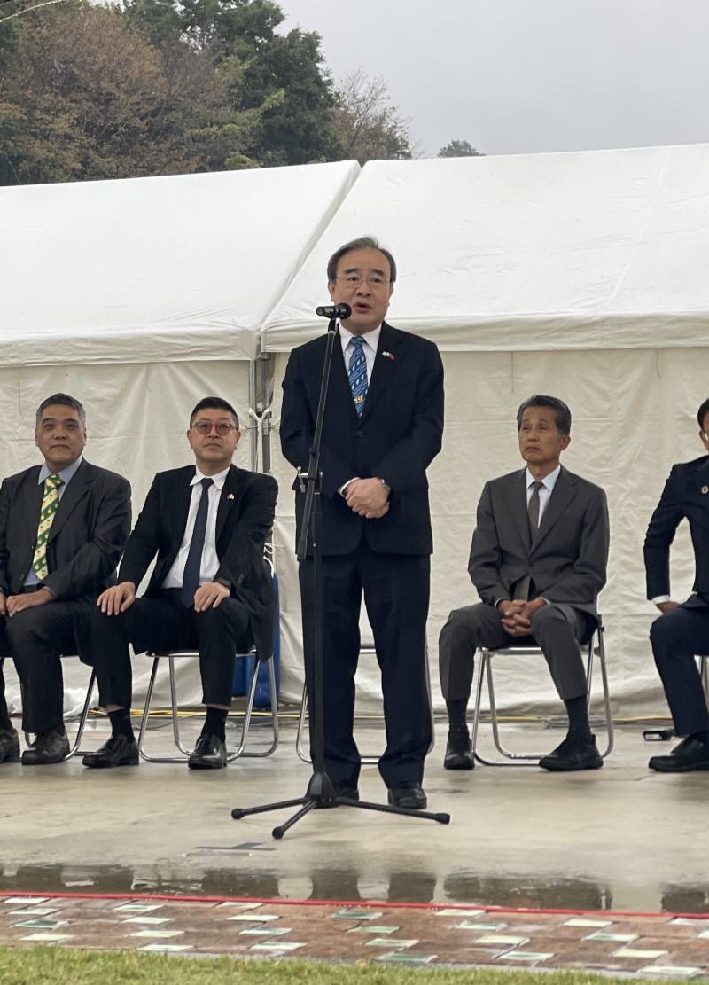 胡次長忠ㄧ於「笠間浪漫」開幕典禮致詞