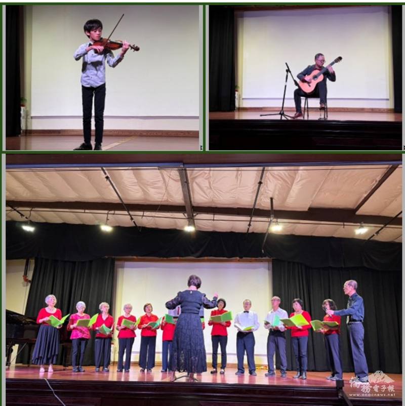 才藝出眾的不同世代為鄉親提供精采音樂表演