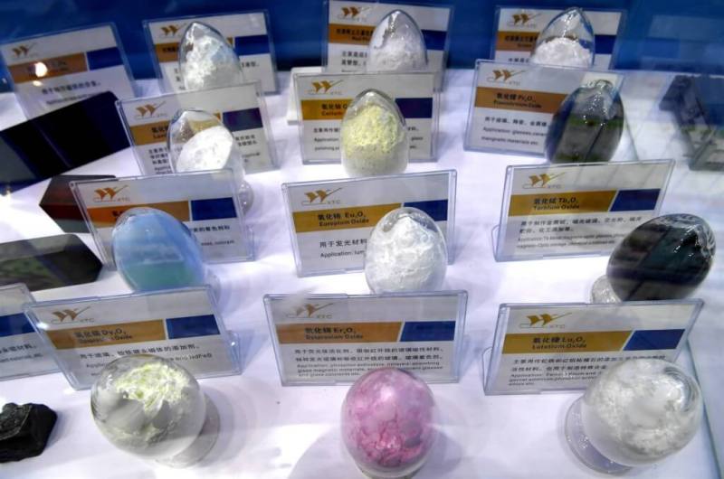 圖為中國稀土產品。（中新社）