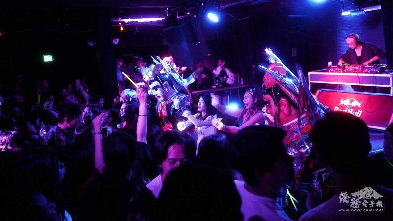 電音三太子駕到炒熱活動現場，氣氛翻騰不已
