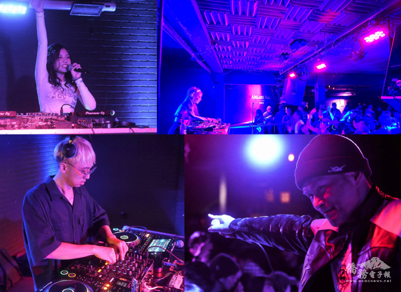 Tight Beat Djs：Eada（左上）、Molly（右上）、Adam（左下）以及大支（右下）