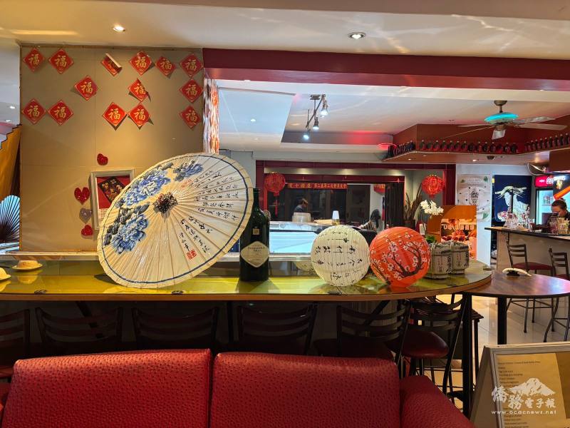 活動現場布置濃濃客家味