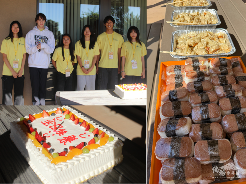 Birthday students and delicious foods prepared by parents.
