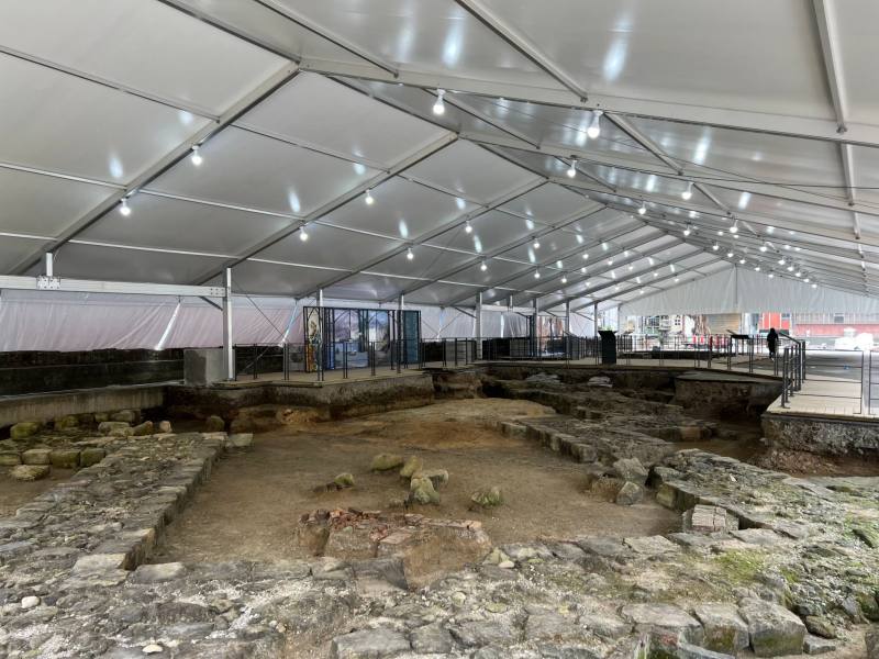 「和平島B考古遺址」現場。（基隆市政府提供）