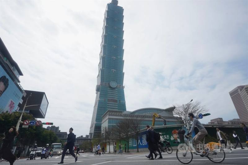 圖為台北市街景。（中央社檔案照片）