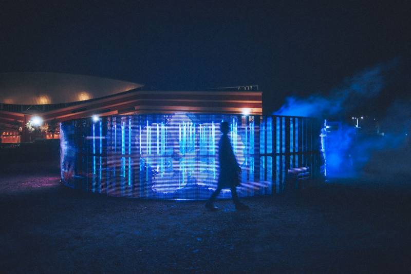 黑川互動媒體藝術作品《山海之間》呈現臺南400年來的地景記憶，將在布拉格市中心共和廣場展出（黑川互動媒體藝術提供）