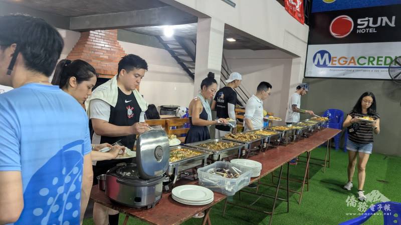 首日晚宴特地準備臺式料理宴請所有參與的球友及眷屬們