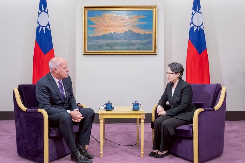 蕭美琴副總統日前接受「加拿大廣播公司」（CBC）駐倫敦特派員Chris Brown專訪