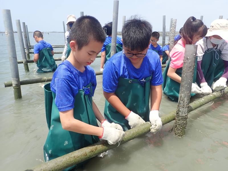 鎮海國小每年帶領前來進行戶外教學，體驗不同主題的課程，豐富孩子的生命經驗