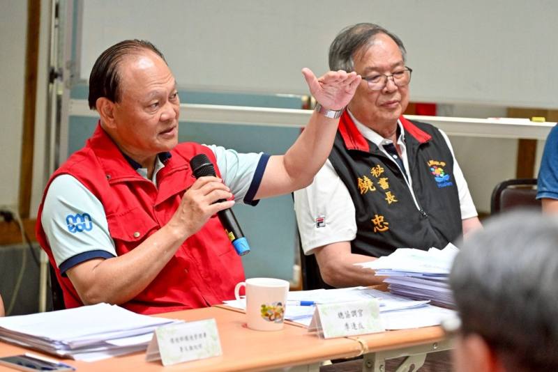 中央災害應變中心前進協調所20日下午召開「轉型馬太鞍溪堰塞湖災後復原重建中央協調會報提醒縣府事項說明會」