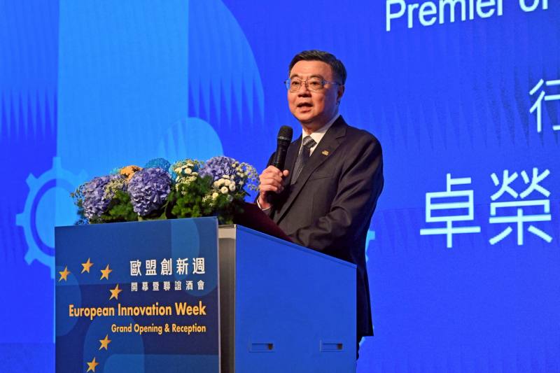 行政院長卓榮泰出席「2025歐盟創新週開幕暨聯誼酒會」