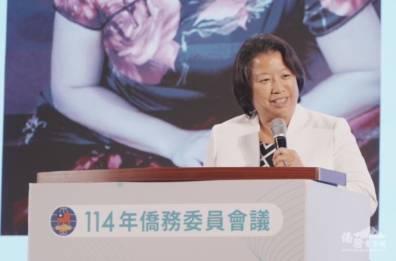 僑務委員代表陳逸玲於惜別晚宴致詞