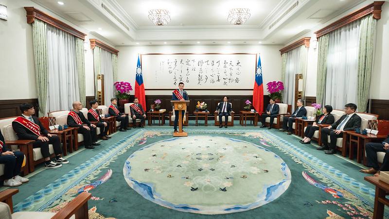 總統接見「第63屆十大傑出青年當選人暨國際青年商會中華民國總會陪同人員」