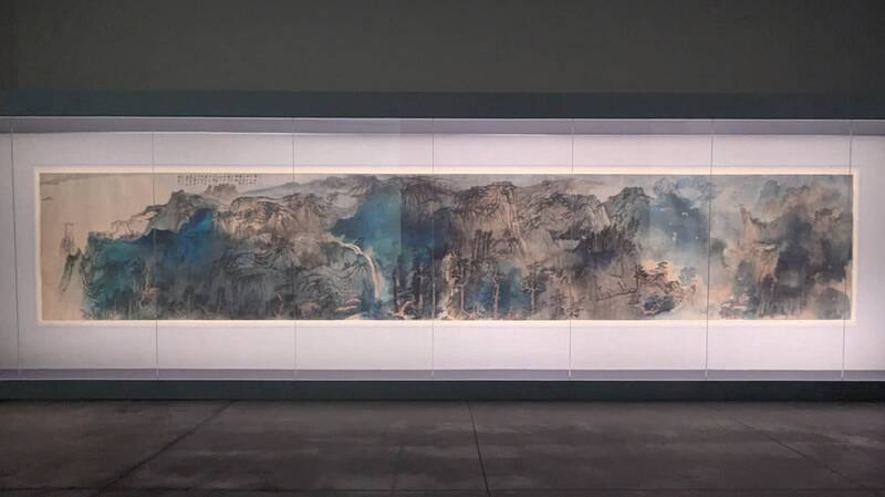 書畫名家張大千作品「廬山圖」將於台南市美術館2館「福爾摩沙時代」展出，成為展覽第3階段一大亮點。