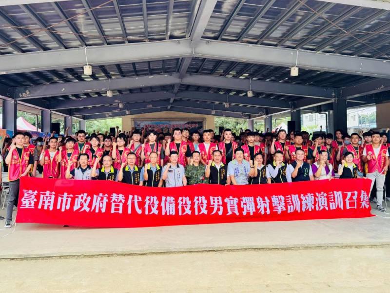 臺南市政府自22日起，一連兩日辦理「114年第2梯次替代役備役役男實彈射擊」訓練。（臺南市軍人服務站提供）