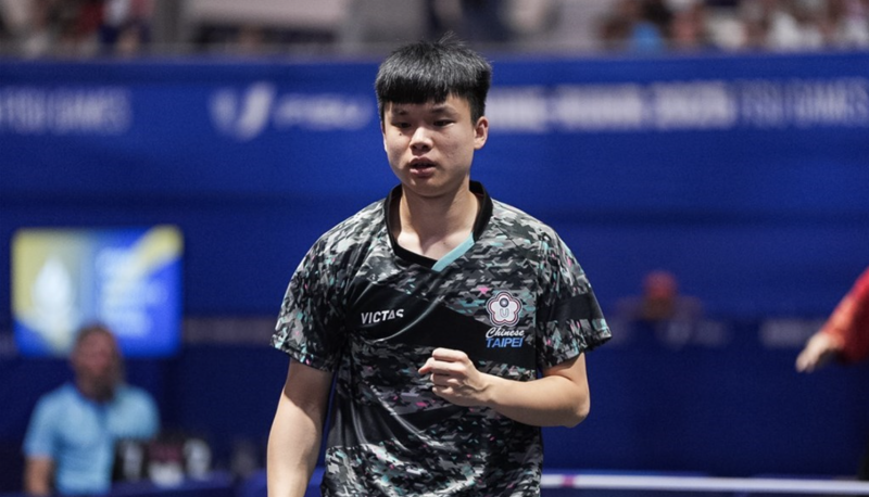 圖為桌球選手馮翊新。（中央社檔案照片）