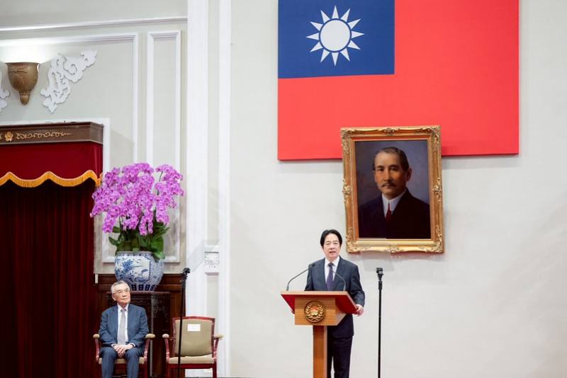 President Lai delivers remarks.