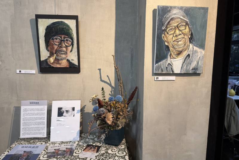 位於台南市山上區的全興資源再生公司在廠辦內規劃藝文展覽空間，26日開辦第30期成果展，邀請藝術家吳懷宣展出油畫創作。（全興資源再生公司提供）