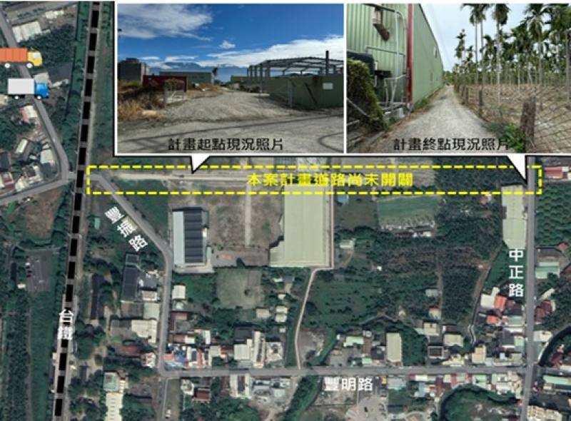 屏東縣竹田鄉六號道路工程位置圖