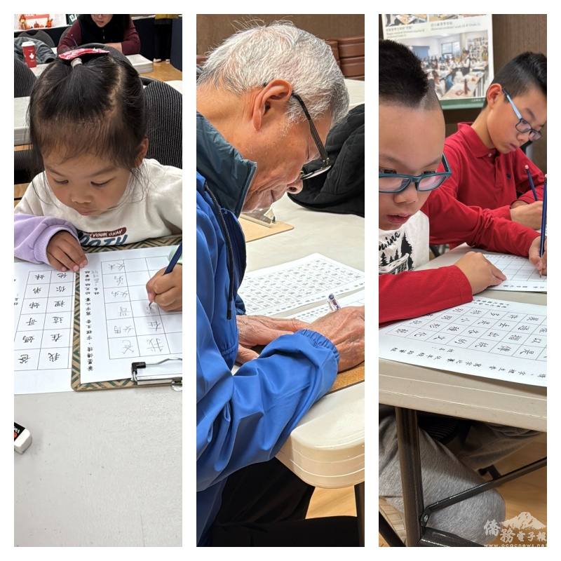 成人外籍人士組、鼓勵非華語背景人士體驗正體字之美，3歲小朋友和成人組耄耋人士踴躍參與比賽