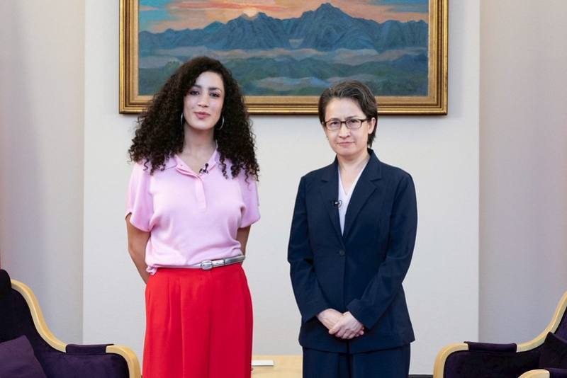 副總統接受「德國第一公共電視台」(ARD) 「世界之鏡」（Weltspiegel）節目主播Tessniem Kadiri專訪