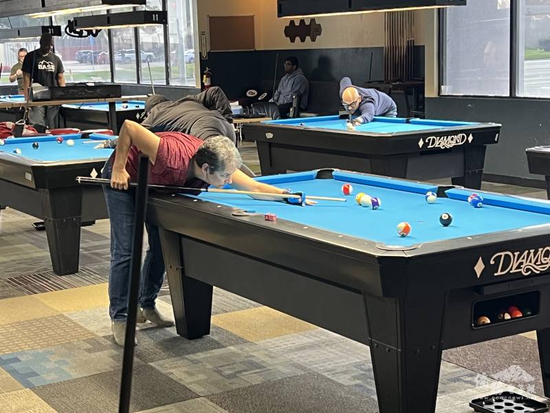 比賽會場選手全力以赴