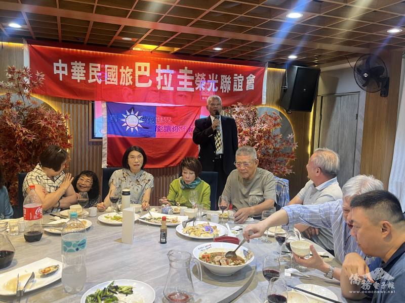 巴拉圭榮光聯誼會會長李肇洪對僑界長期關心榮民同胞表達感謝