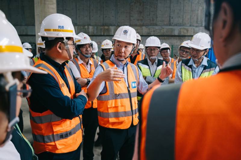 交通部陳部長視察A14車站