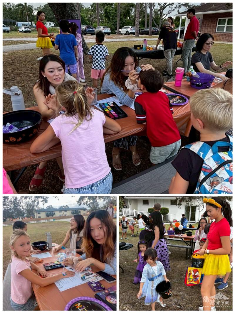 畫臉攤位大受各國小朋友喜愛