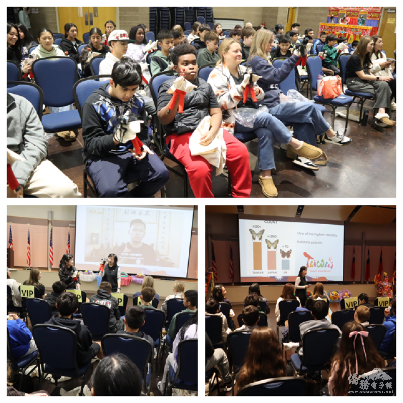 文化志工周宜樺主講文化導覽，並展示布袋戲