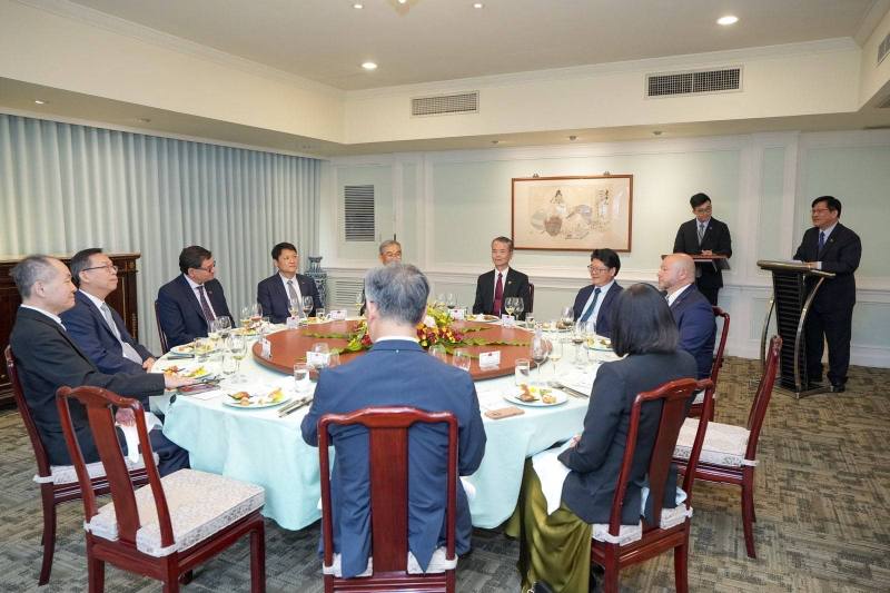 外交部長林佳龍於宴前致歡迎詞。