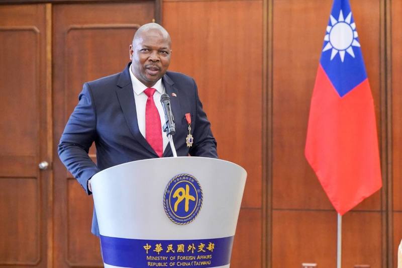 史瓦帝尼王國王家警察總署總長馬桑戈（Manoma Vusie Masango）致詞感謝。