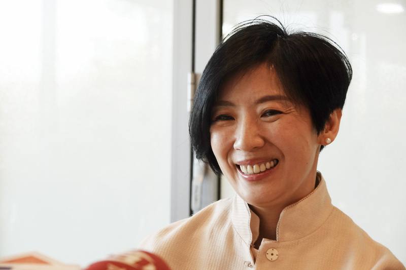 台灣領袖代表林信義小女兒林玟萱，今年再度陪同父親出席APEC峰會