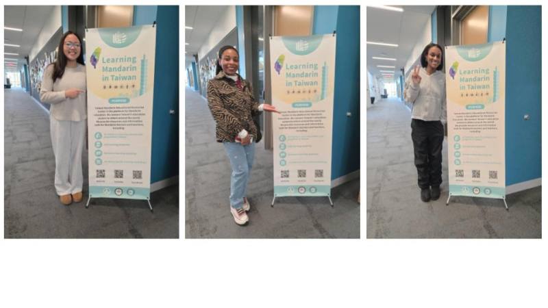 (左) 孫玉佳 來自 Loudoun County、(中) 在地職場人士 Stephanie、(右) 來自德州在新加坡長大的 Jillian