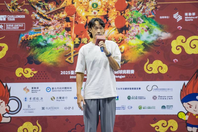 2025華國三太子國際男子網球挑戰賽2日將點燃戰火，帶著新手爸爸身分征戰的台灣好手莊吉生（圖）1日出席賽前記者會時表示，感覺意義特別不一樣，希望可以打出好成績。（海碩整合行銷提供）