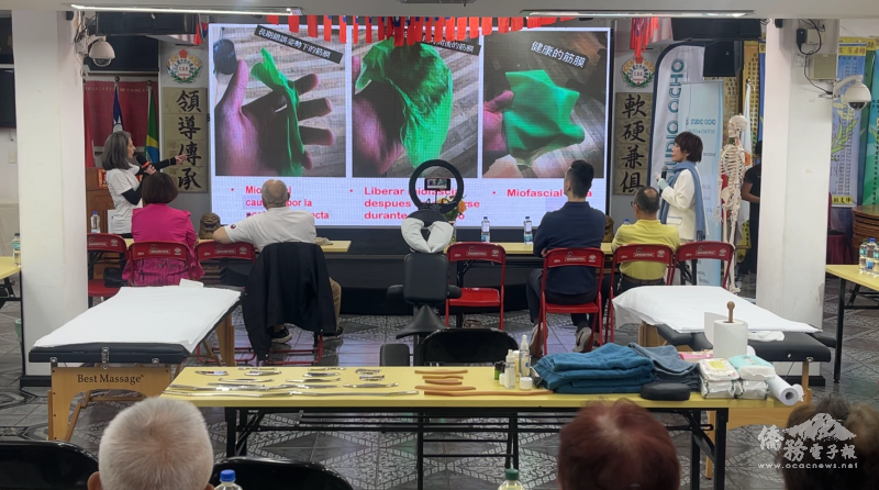 兩位講師深入淺出講解人體筋膜的構造