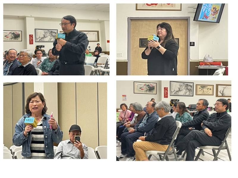 曲全立和創作團隊和與會僑胞觀眾進行互動交流