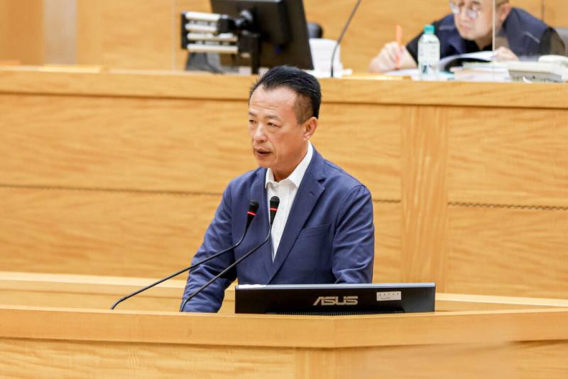 嘉義縣長翁章梁4日說，台灣積體電路製造股份有限公司位於嘉義科學園區的先進封裝廠（圖），預計2025年11月裝機，2028年量產