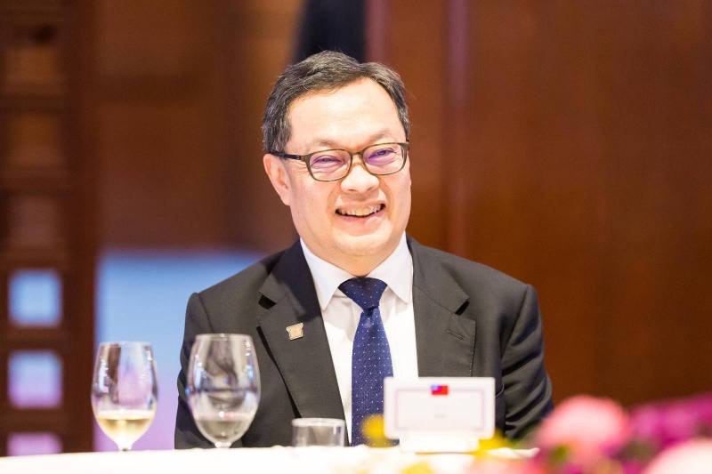 外交部政務次長陳明祺於午宴致詞歡迎美國新英格蘭地區州議會領袖訪問團