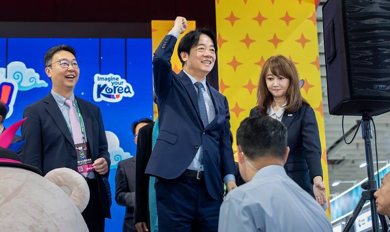 賴清德總統7日上午出席「2025 ITF台北國際旅展開幕典禮」