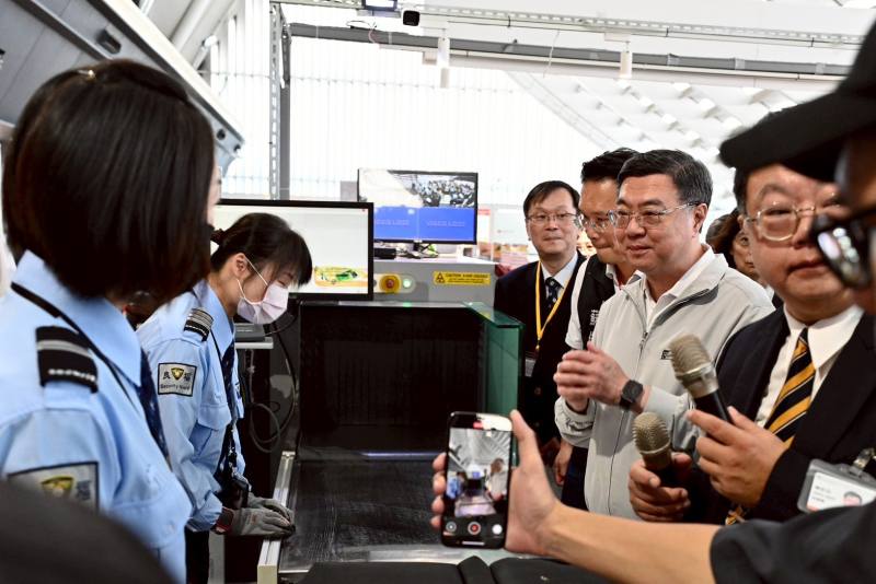 行政院長卓榮泰視察「非洲豬瘟邊境檢疫措施」