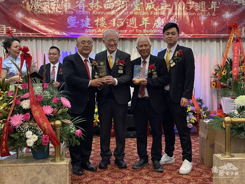 中華民國林氏宗親會總會長林晉章遠道而來共同慶祝