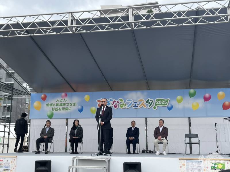 駐日代表處副代表蔡明耀於開幕典禮致詞