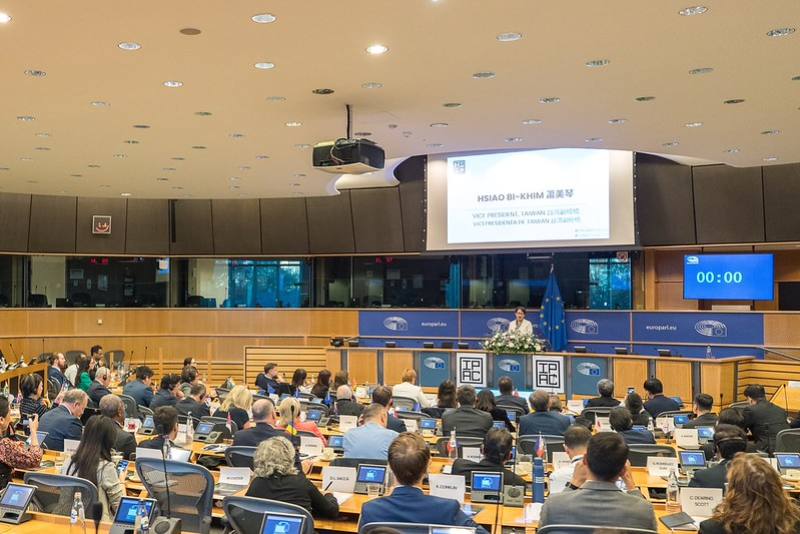 副總統以「臺灣：動盪世界中值得信賴的夥伴」為題發表演說