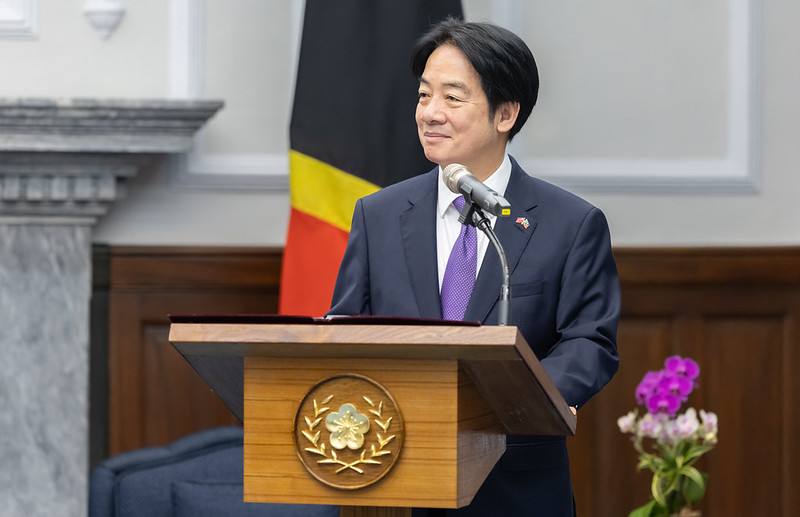 President Lai delivers remarks.