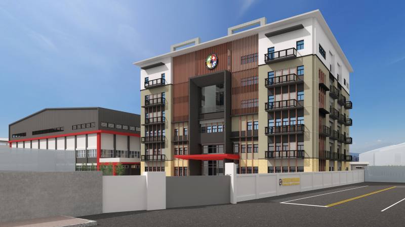 空勤總隊松山駐地興建工程示意圖