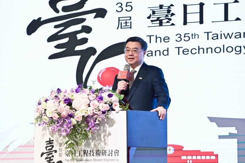 行政院長卓榮泰17日出席「第35屆臺日工程技術研討會開幕典禮」