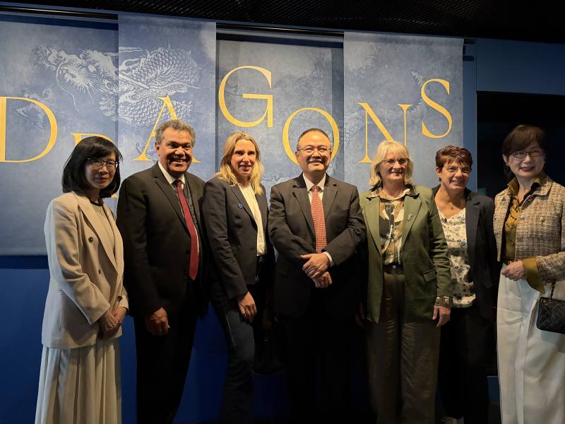 國立故宮博物院百年院慶的第二場海外特展「龍」，於法國當地時間11月17日在凱布朗利博物館（Musée du quai Branly）盛大揭幕